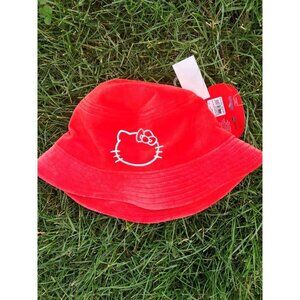 Hello Kitty Bow Bucket Hat Sanrio Toss Sun Cap New NWT OSFM Y2k